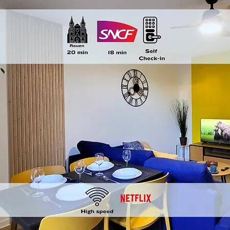 Colonial - Elegant Deux-pieces A 20min De Rouen *